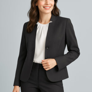 Womens Short Jacket with Reverse Lapel (60113)