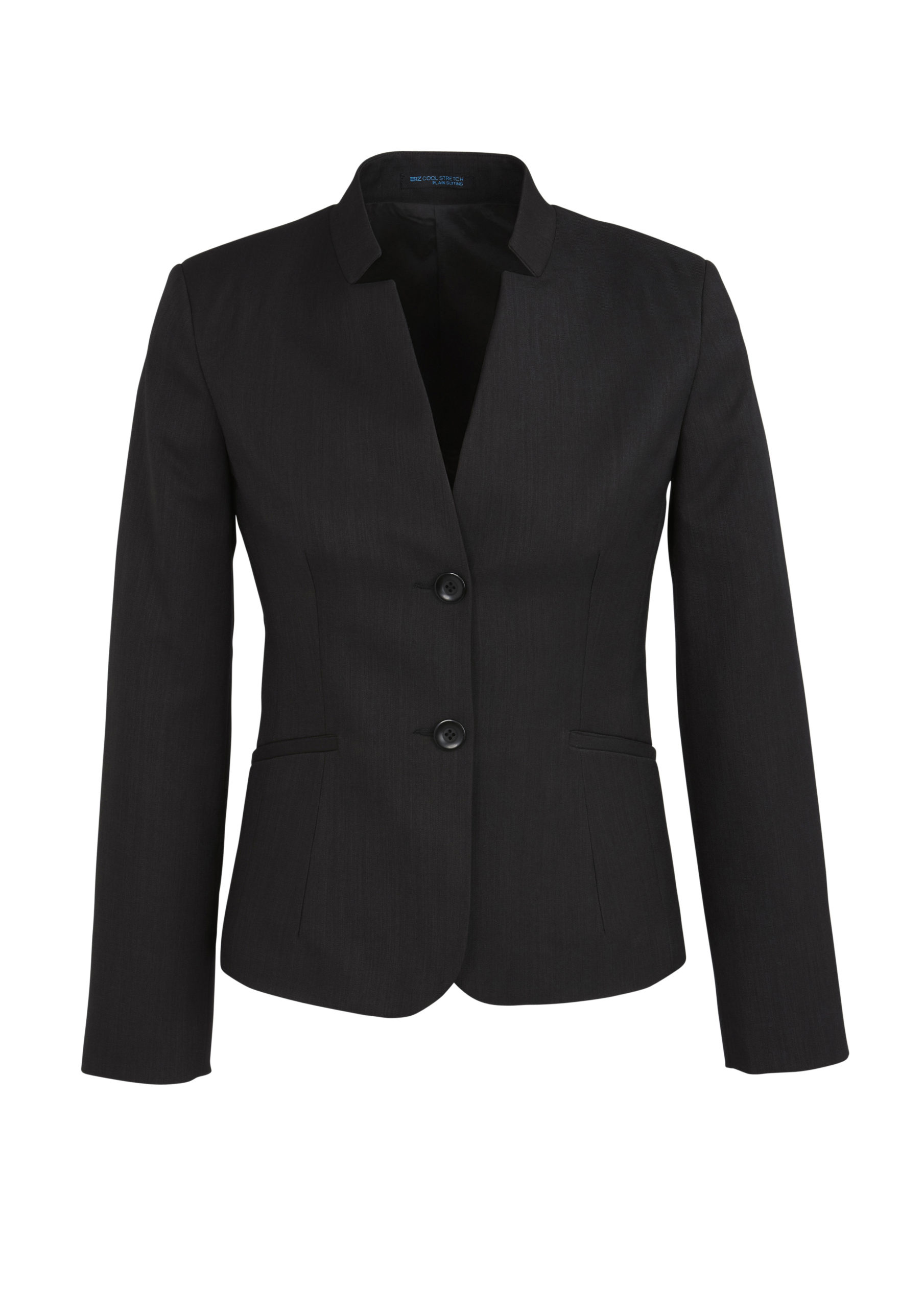 Womens Short Jacket with Reverse Lapel (60113) - Image 2
