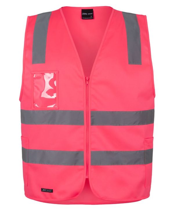 Hi Vis (D+N) Zip Safety Vest (6DNSZ) - Image 3