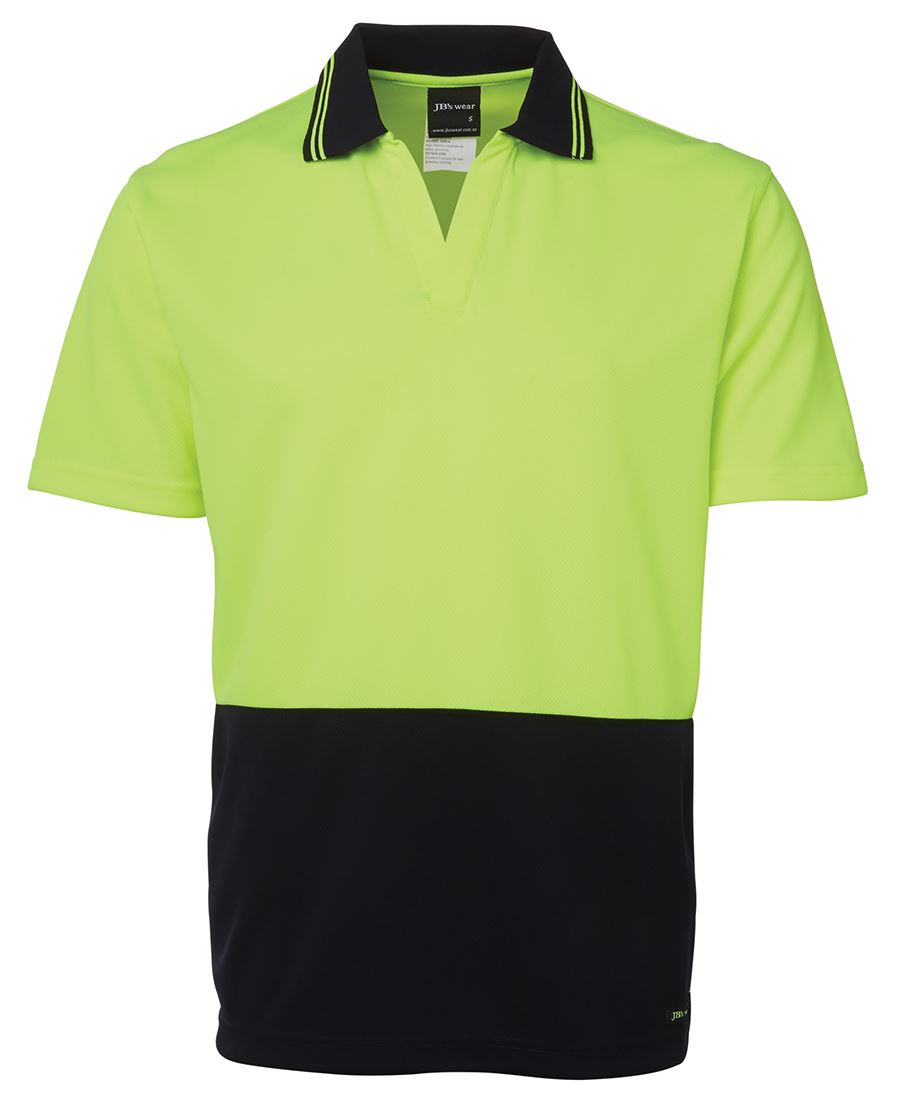 Hi Vis S/S Non Button Polo (6HNB) - Image 2