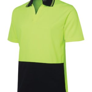 Hi Vis S/S Non Button Polo (6HNB)