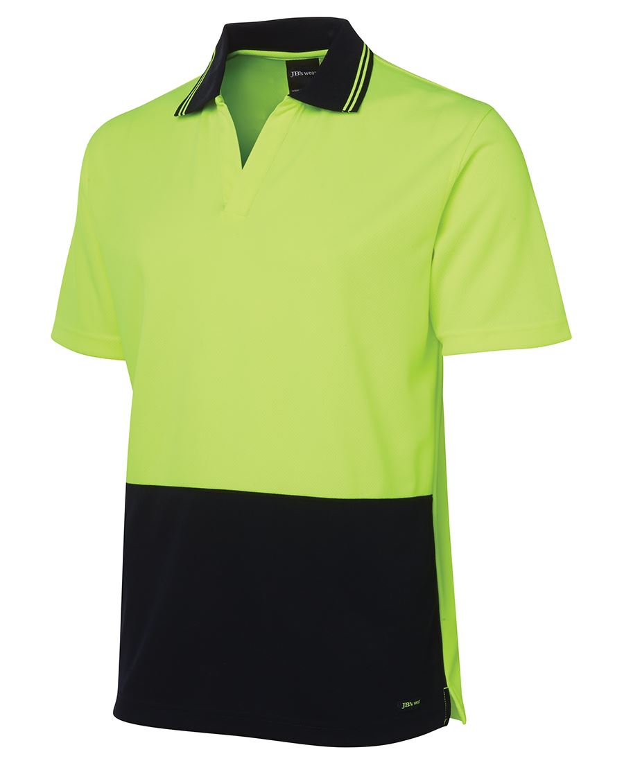Hi Vis S/S Non Button Polo (6HNB)