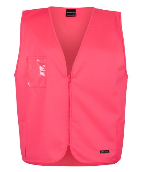 Hi Vis Zip Safety Vest (6HVSZ) - Image 3