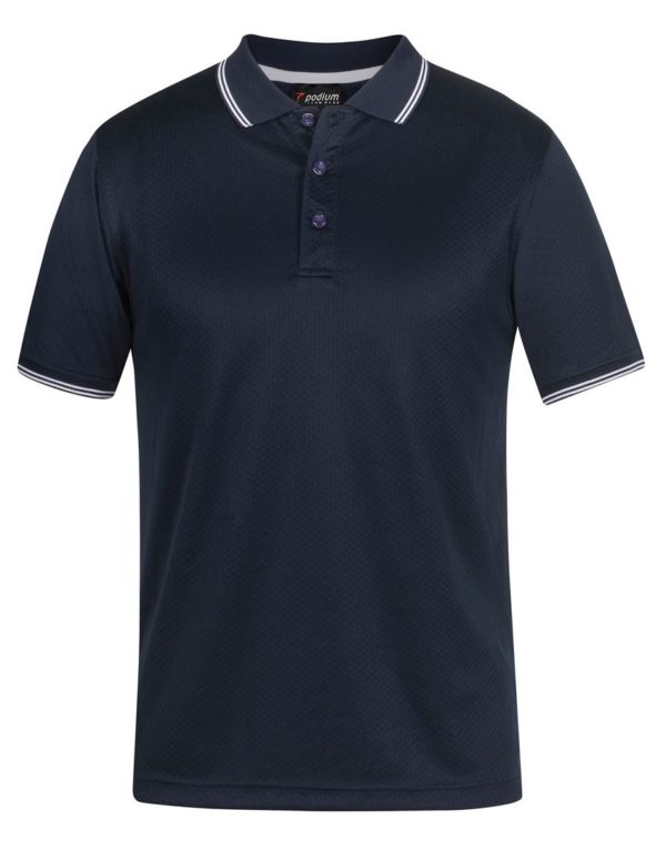 Jacquard Contrast Polo (7JCP) - Image 3