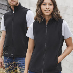 Mens Plain Micro Fleece Vest (F233MN)