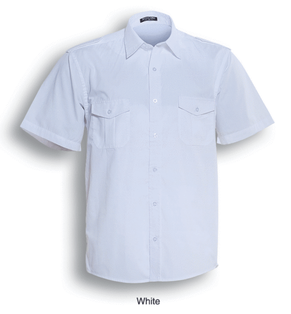 Unisex Adults Service Shirt S/S (BS193) - Image 3