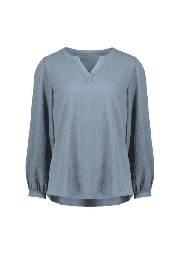Womens Ruche Long Sleeve Blouse (RU568LL) - Image 11