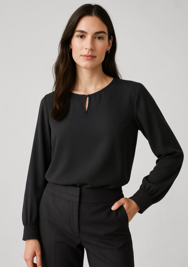 Womens Evelyn Long Sleeve Blouse (RU569LL)