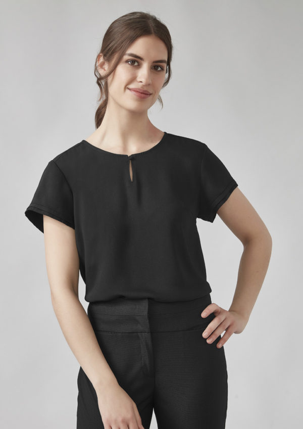 Womens Evelyn Short Sleeve Blouse (RU569LS) - Image 4