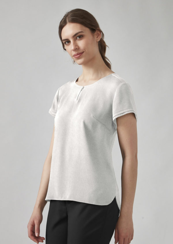 Womens Evelyn Short Sleeve Blouse (RU569LS) - Image 7