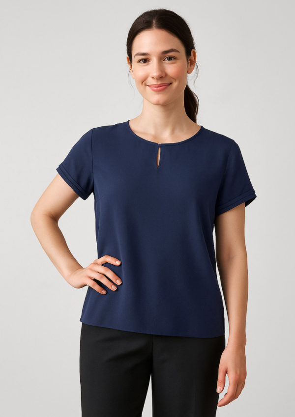 Womens Evelyn Short Sleeve Blouse (RU569LS) - Image 10