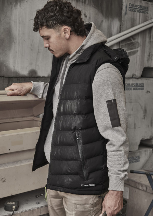 Unisex Streetworx Hooded Puffer Vest (ZV245) - Image 7